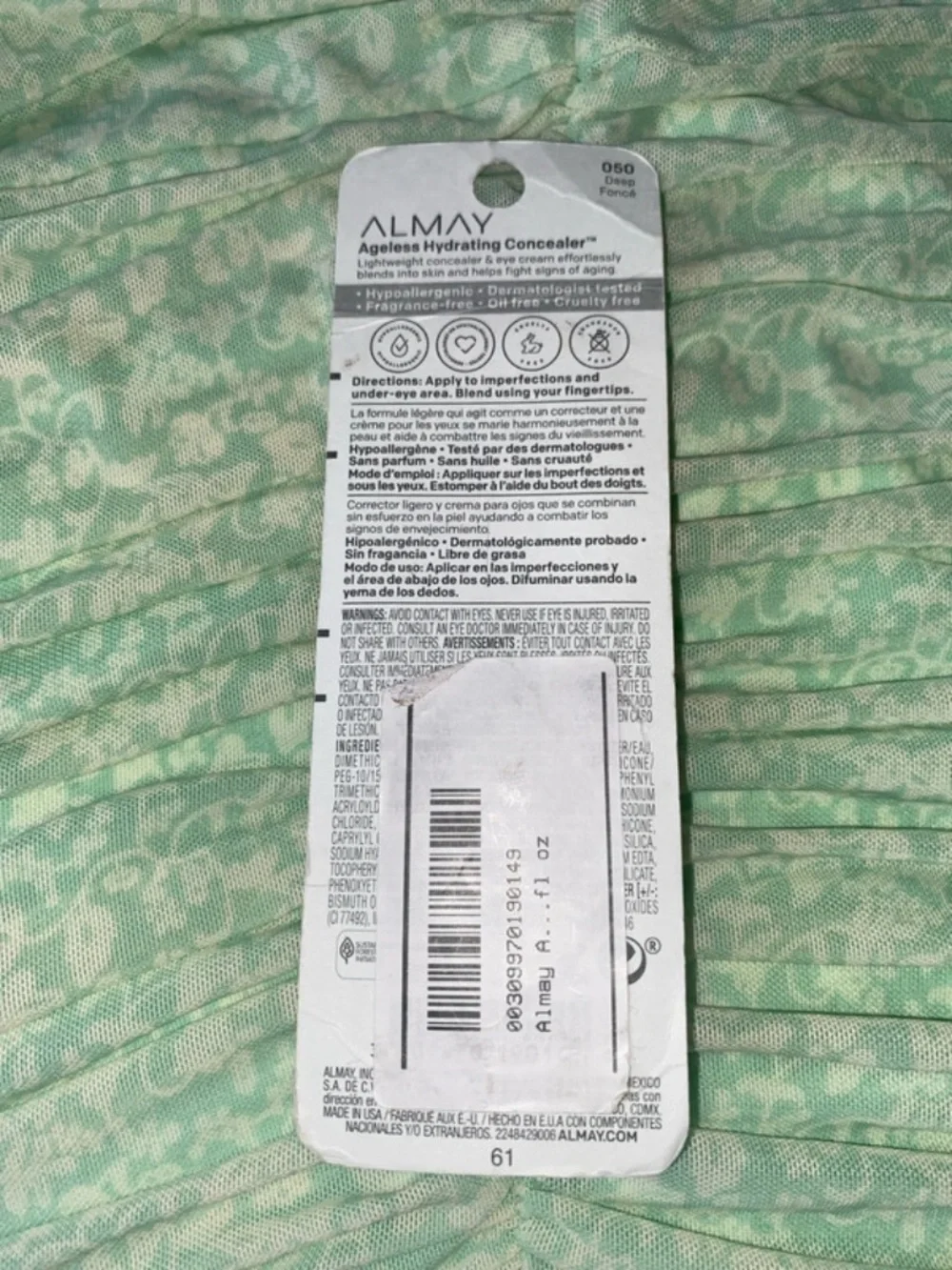 Almay Ageless Hydrating Concealer - Deep (050) Brown Shade